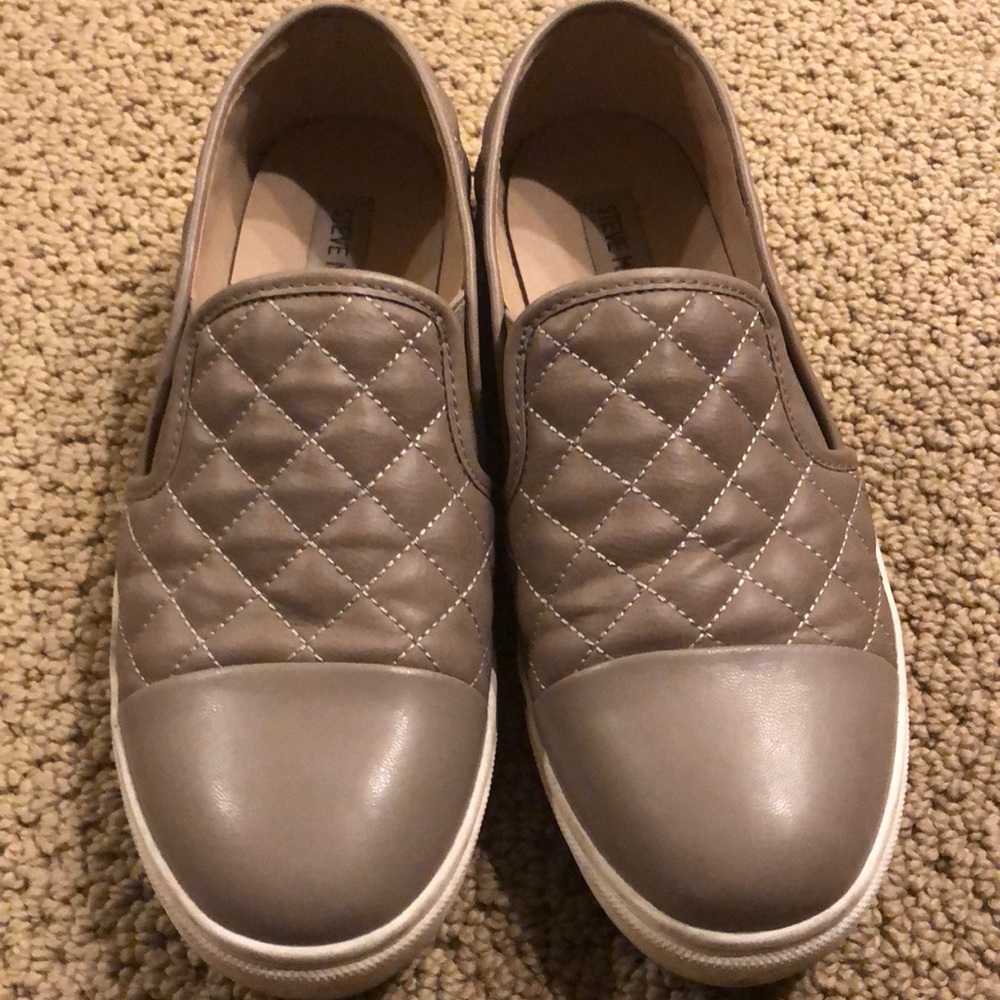 Tan Steve Madden leather slip on